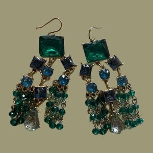 Emerald Accent Earrings